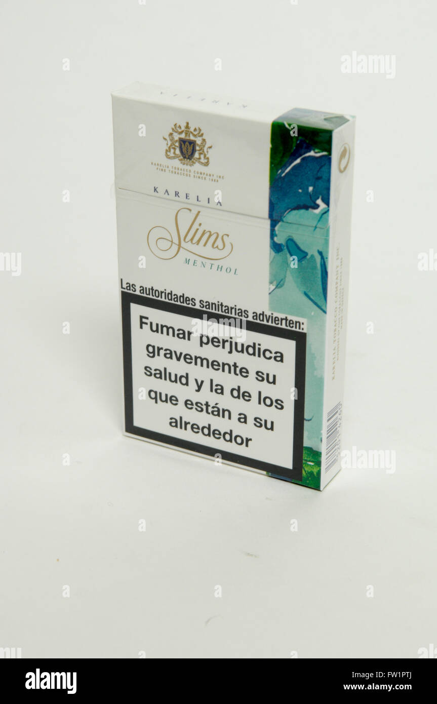 Virginia Slims est une marque de cigarettes fabriquée par Altria Group  Photo Stock