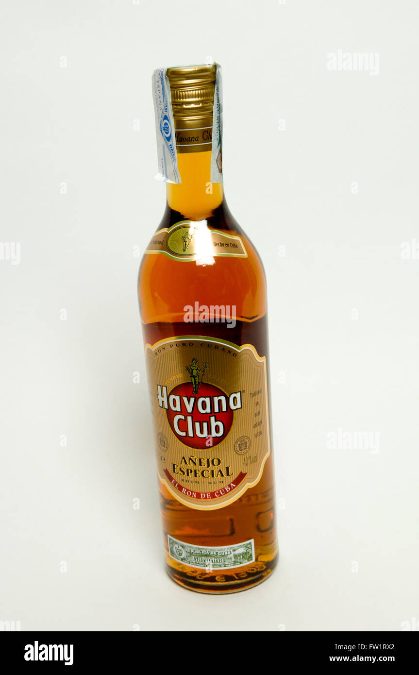 Havana Club est une marque de rhum créé à Cuba en 1934, et maintenant l'une des meilleures ventes de marques de rhum dans le monde Banque D'Images