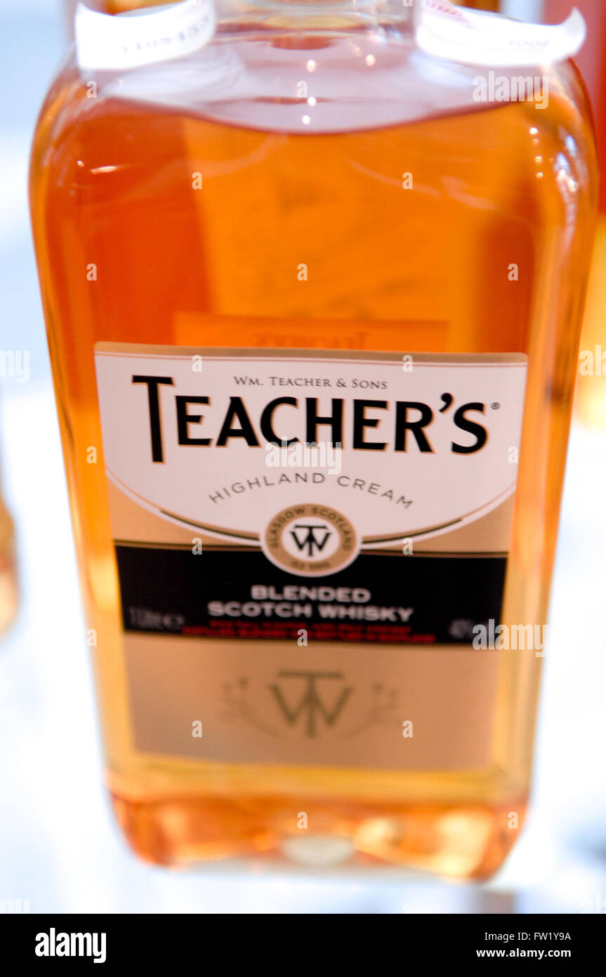 L'enseignant est une marque de blended Scotch whisky produit à Glasgow en Écosse Banque D'Images
