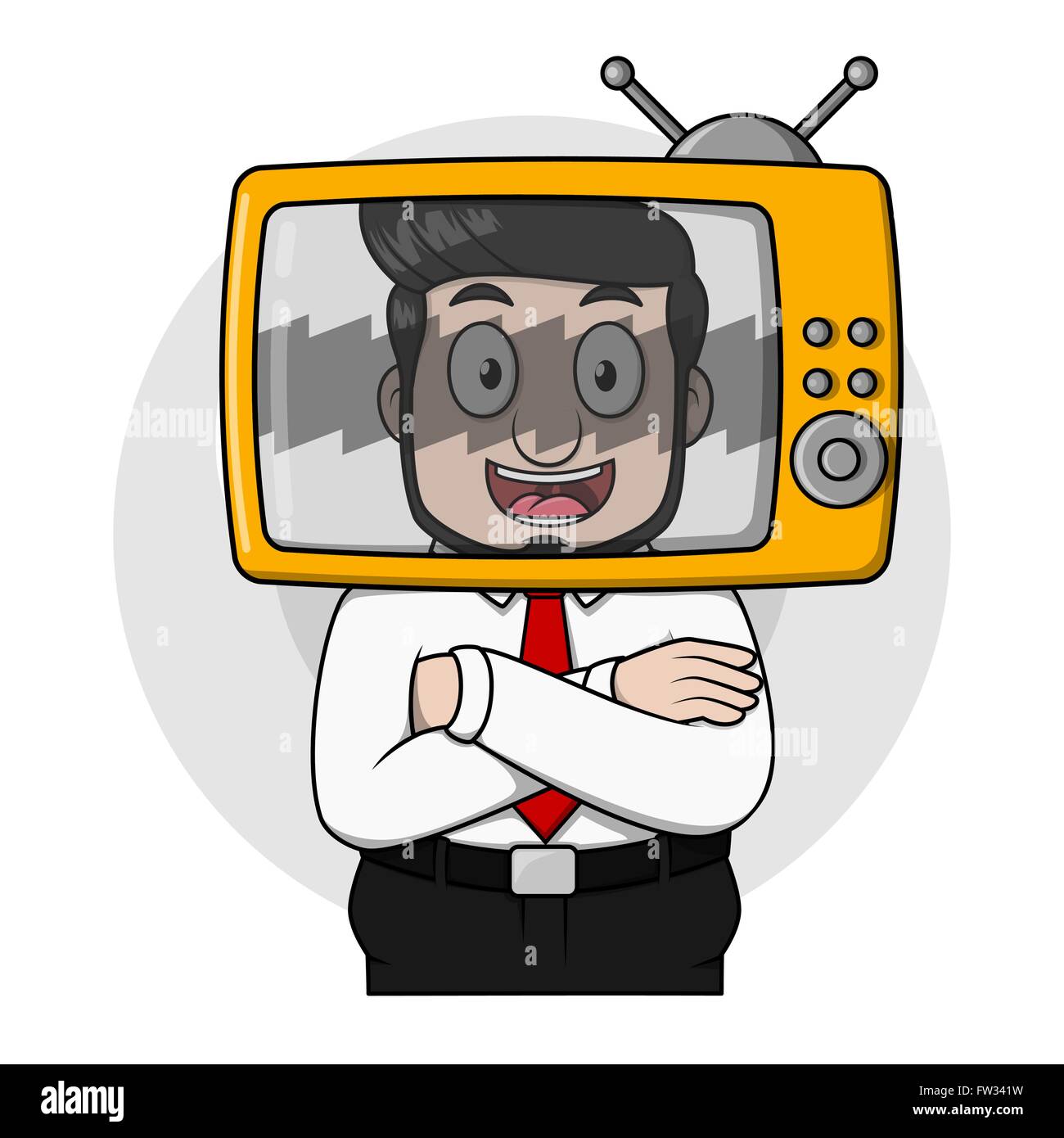 L'homme d'affaires célèbre Illustration de Vecteur