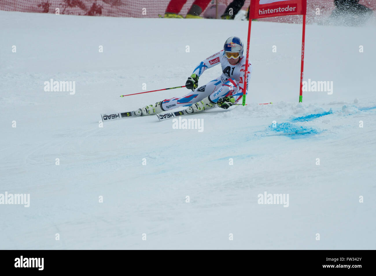 Alexis Pinturault, la France, le slalom géant, Coupe du monde, Chorges, Haute Autriche, Autriche Banque D'Images