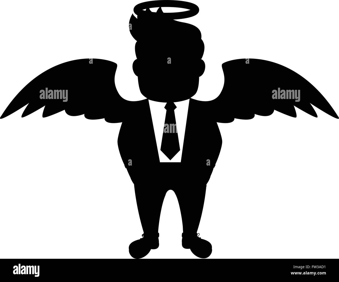 Entrepreneur de l'ombre du diable Image Vectorielle Stock - Alamy