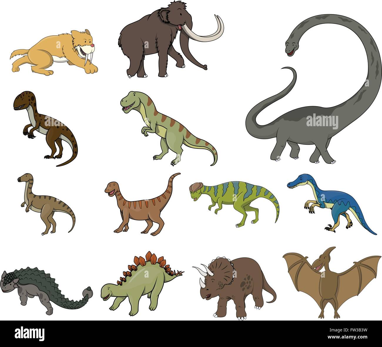 Dessin animé dinosaure illustration design Illustration de Vecteur