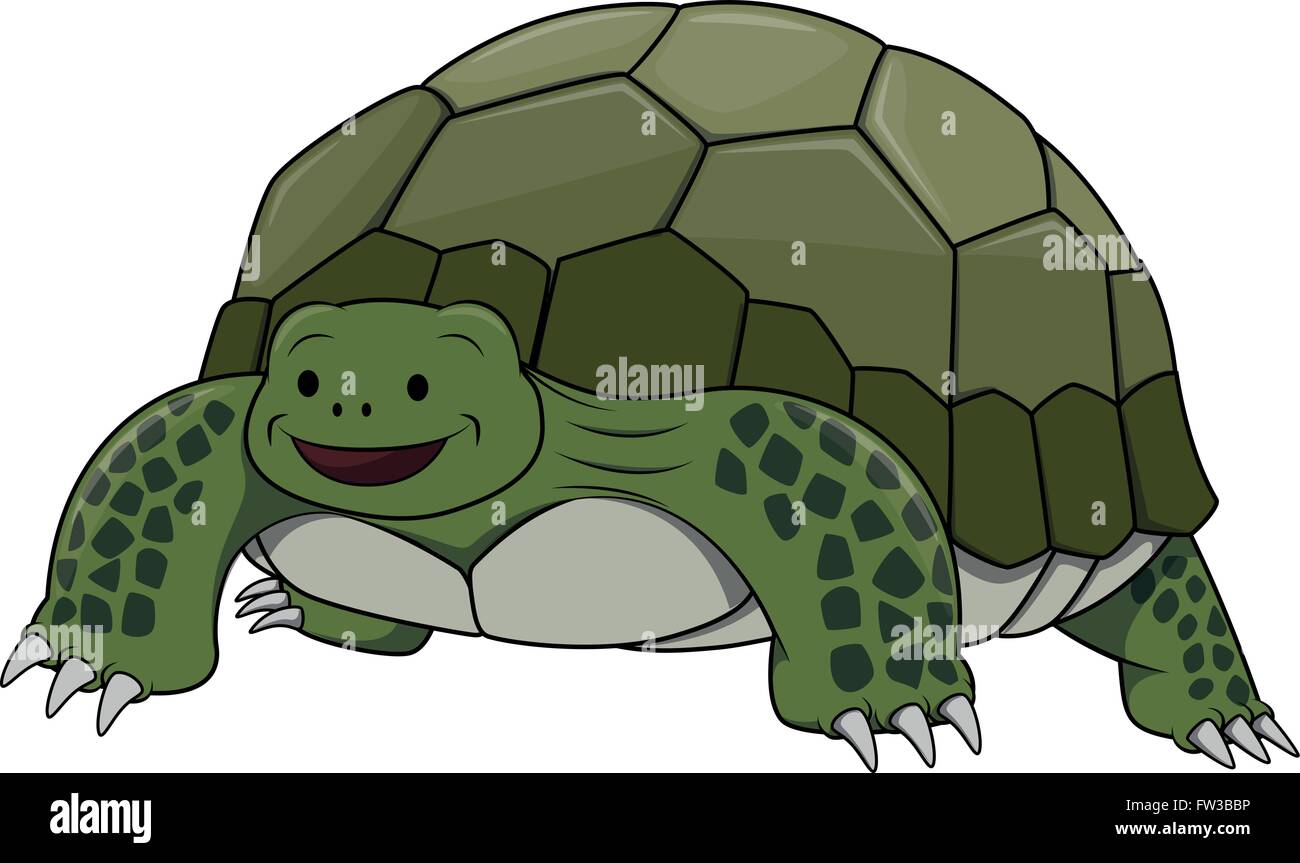 Caricature de tortue Illustration de Vecteur