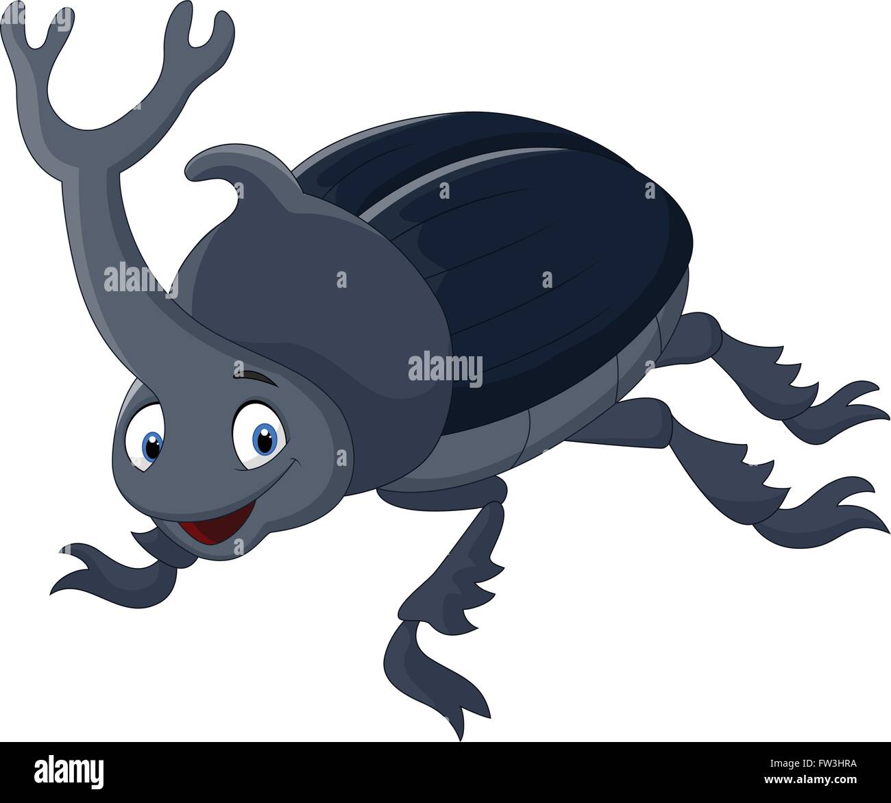 Cartoon stag beetle Illustration de Vecteur