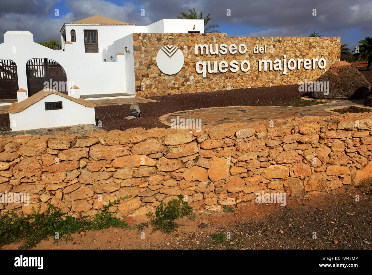 Musée pour Majorero fromage de chèvre, Antigua, Fuerteventura, Îles Canaries, Espagne Banque D'Images
