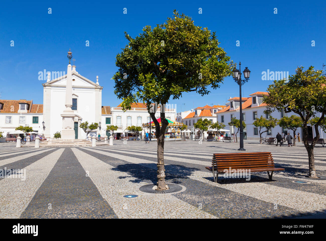 Vila Real de Santo Antonio town center Banque D'Images