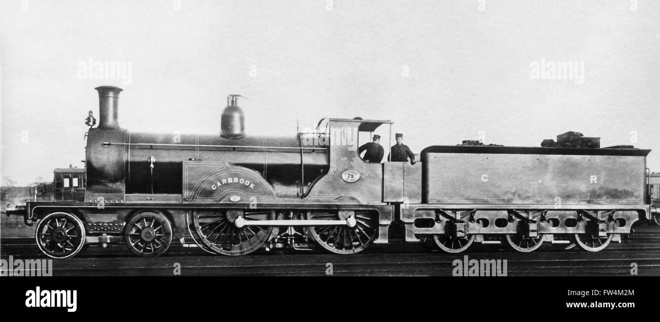 Caledonian Railway 66 Classe 4-4-0 locomotive à vapeur no.79 'Carbrook' conçu par Dugald Drummond Banque D'Images