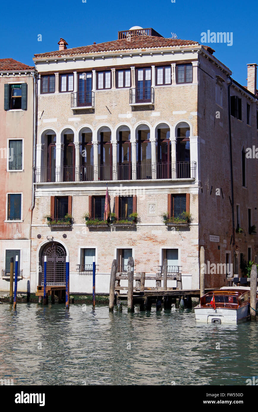 Venise, Italie, le Palazzo Donà de la Madoneta Banque D'Images