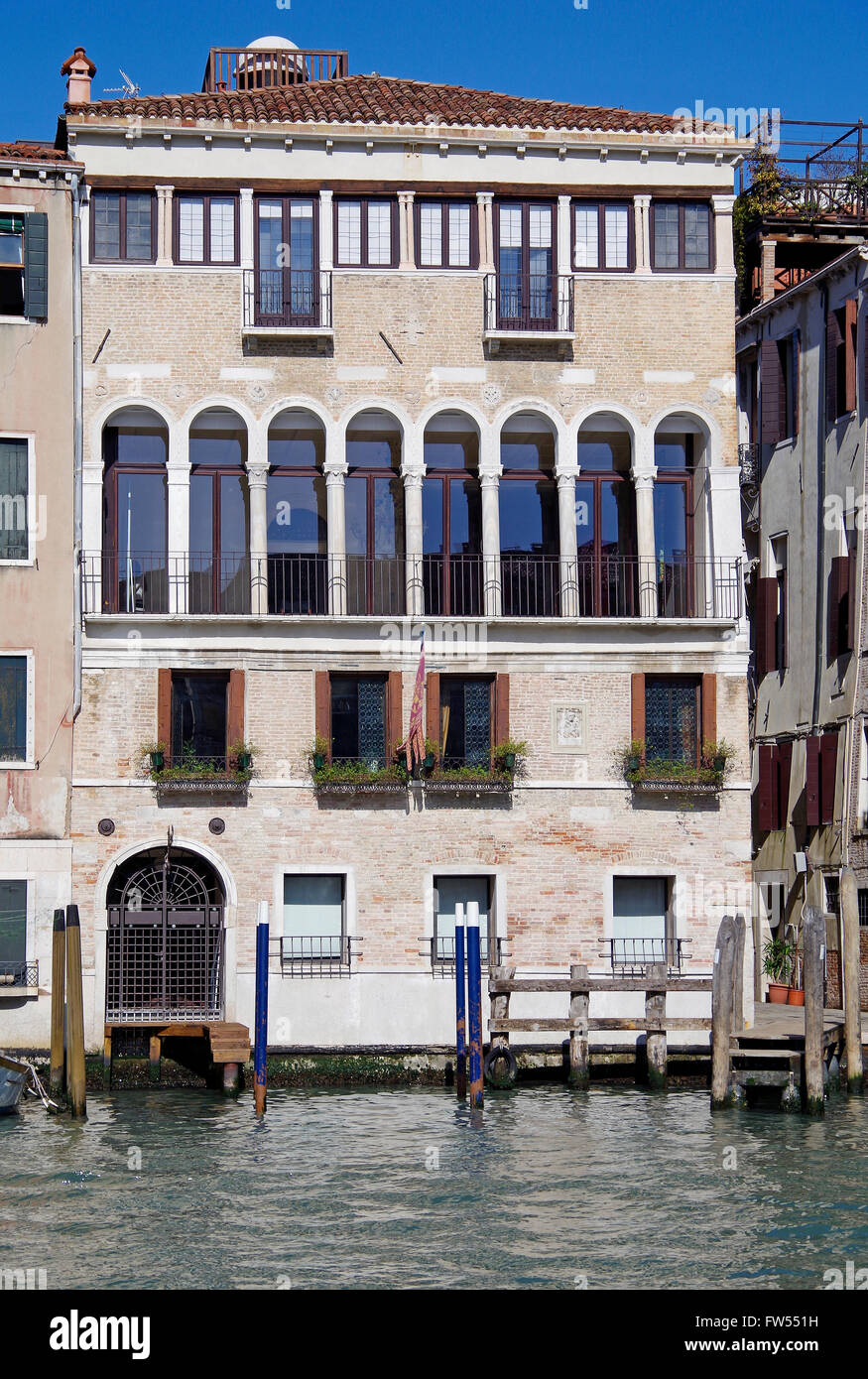 Venise, Italie, le Palazzo Donà de la Madoneta Banque D'Images