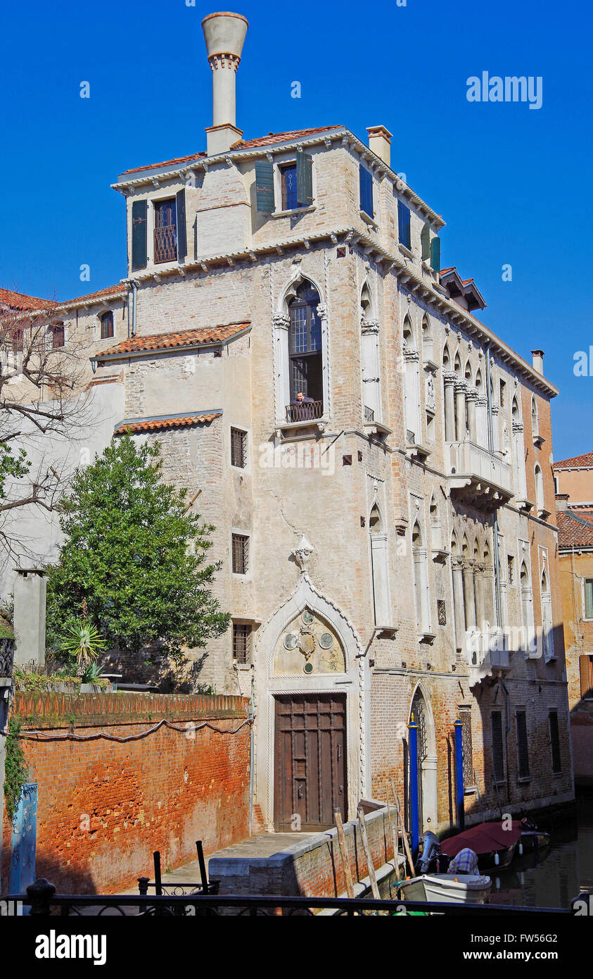 Venise, Italie, le Palazzo Soranzo Sanudo Van Axel Banque D'Images