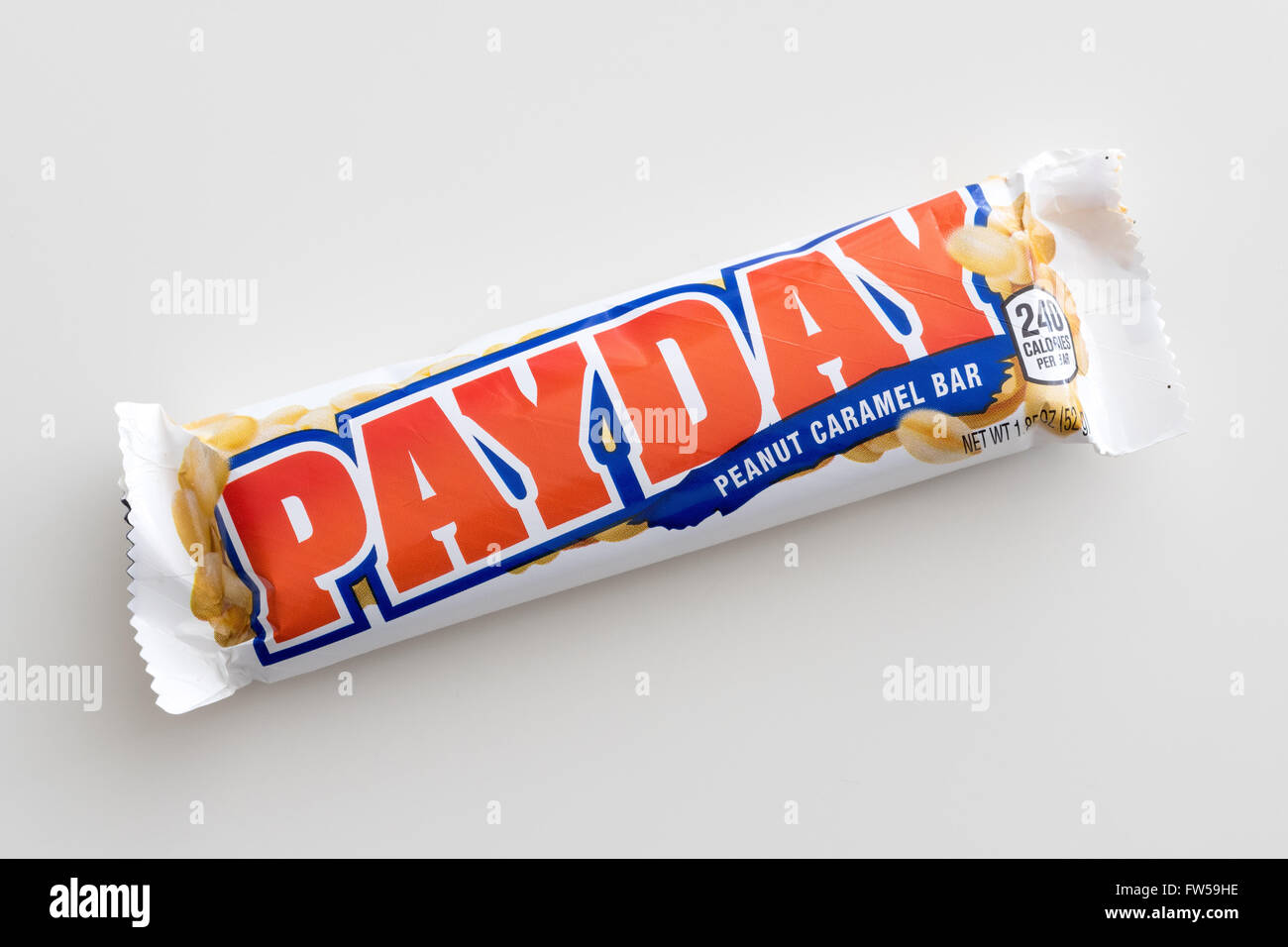 Un candy bar sur salaire, qui est produit par la Compagnie Hershey. Banque D'Images