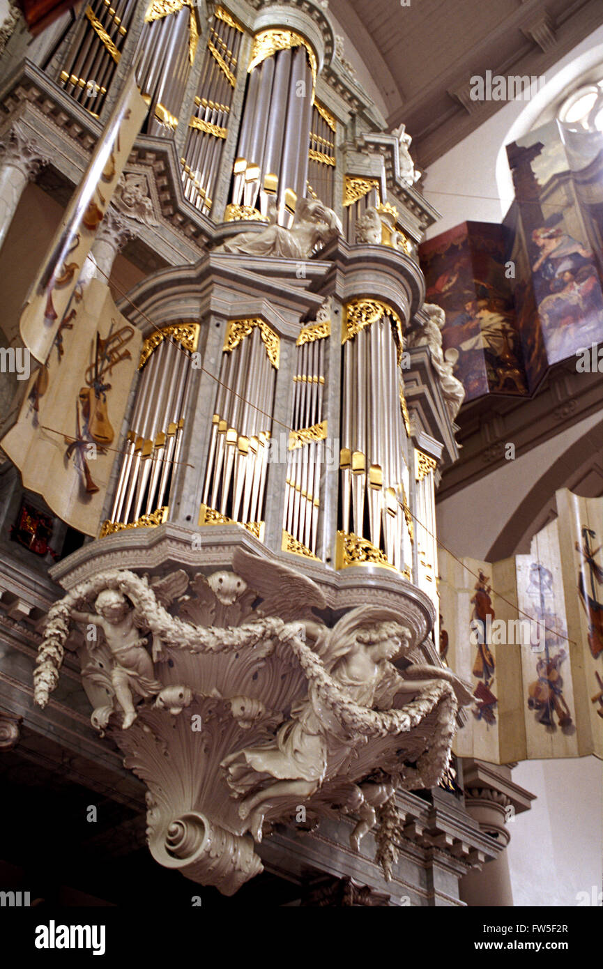 Faite d'organes en 1686 par Duyshot (père & fils). Volets roulants par G. de Laresse. Banque D'Images