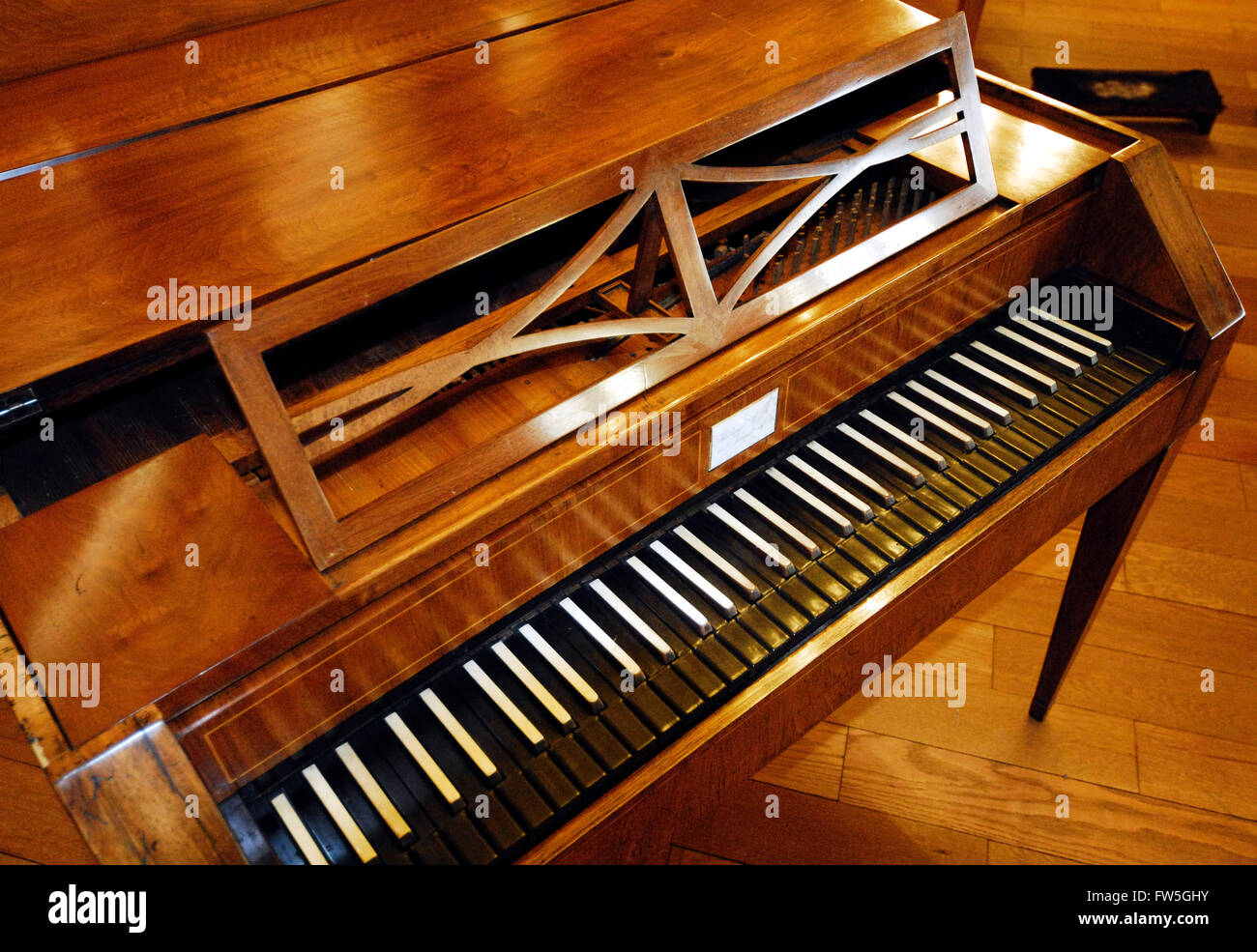 Pianoforte par Michael Weiss - Strasbourg 1800-1805. Banque D'Images