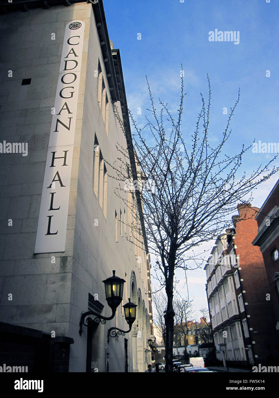 Extérieur de Cadogan Hall, une nouvelle salle de concert près de Sloane Square, Londres, maison du Royal Philharmonic Orchestra, RPO. Banque D'Images