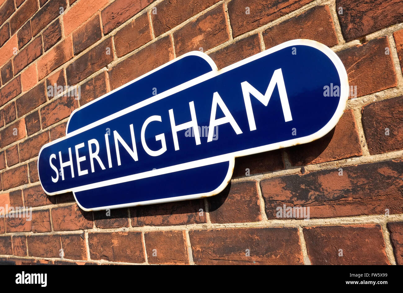 Gare la signer à sheringham, North Norfolk, Angleterre Banque D'Images