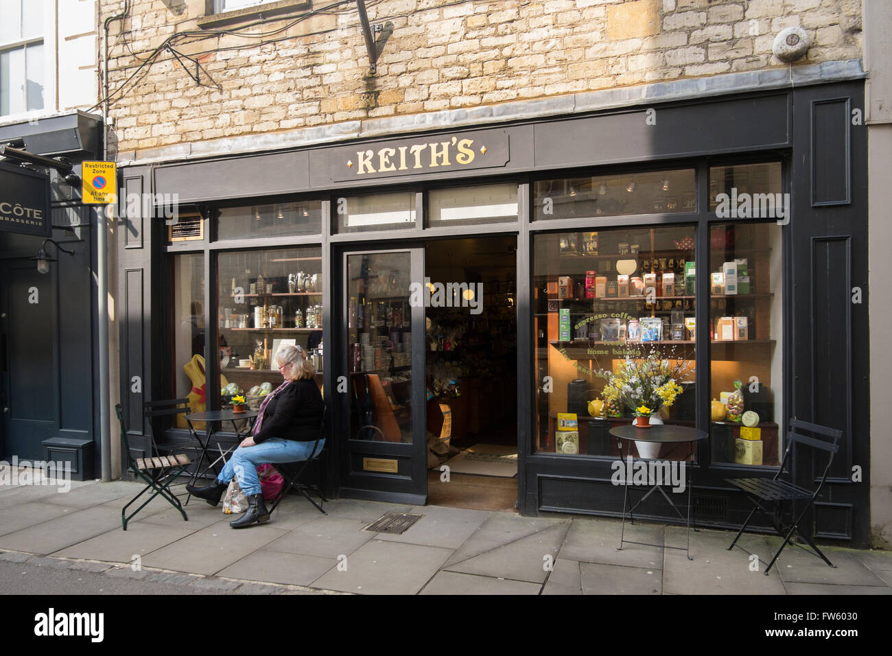 Keith's coffee house dans Jack Black Street, Cirencester, Gloucestershire, Royaume-Uni Banque D'Images