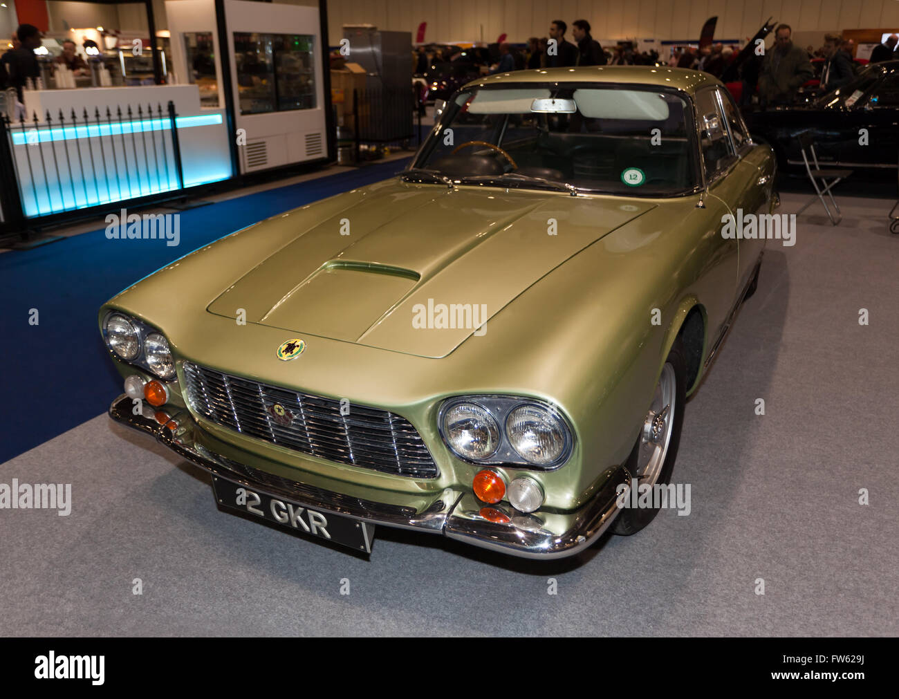 Un 1964, 5367cc, Gordon-Keeble Gordon-Keeble, dans le Club des propriétaires, en stand Car Club Square, à la London Classic Car Show 2016. Banque D'Images