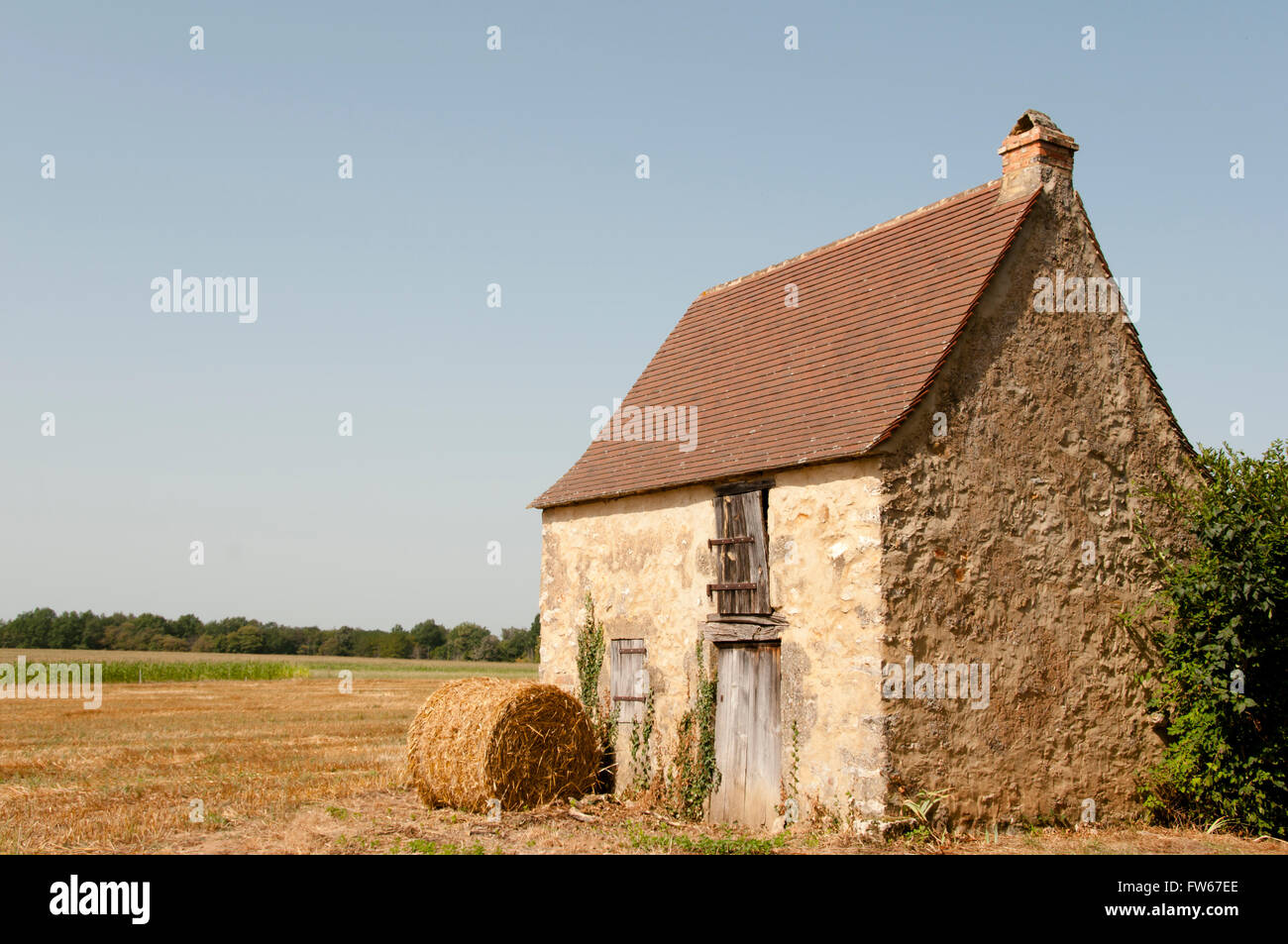 Grange de ferme - France Banque D'Images