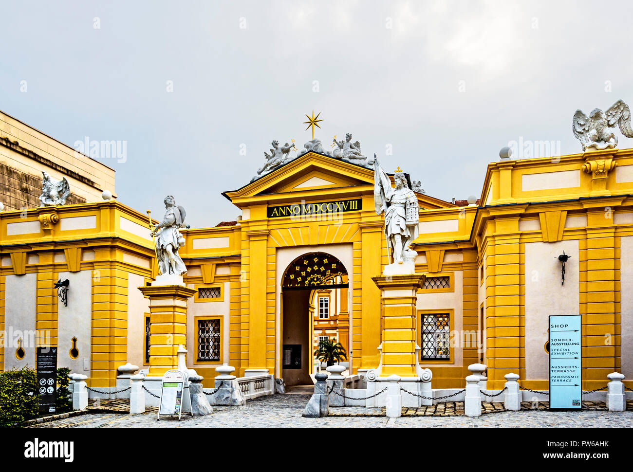Stift Melk, monastère bénédictin, Wachau, Basse Autriche Banque D'Images