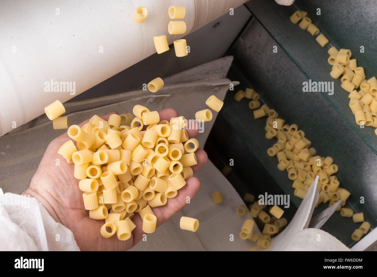 La fabrique de pâtes Rustichella d'Abruzzo Banque D'Images