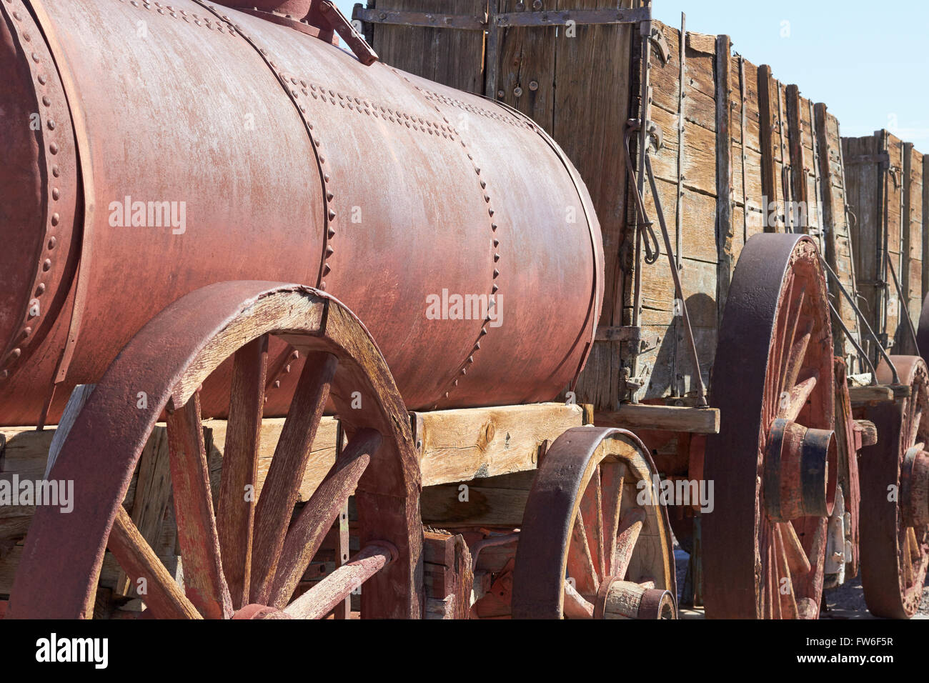 Harmony Borax Works, Death Valley National Park, California, USA Banque D'Images