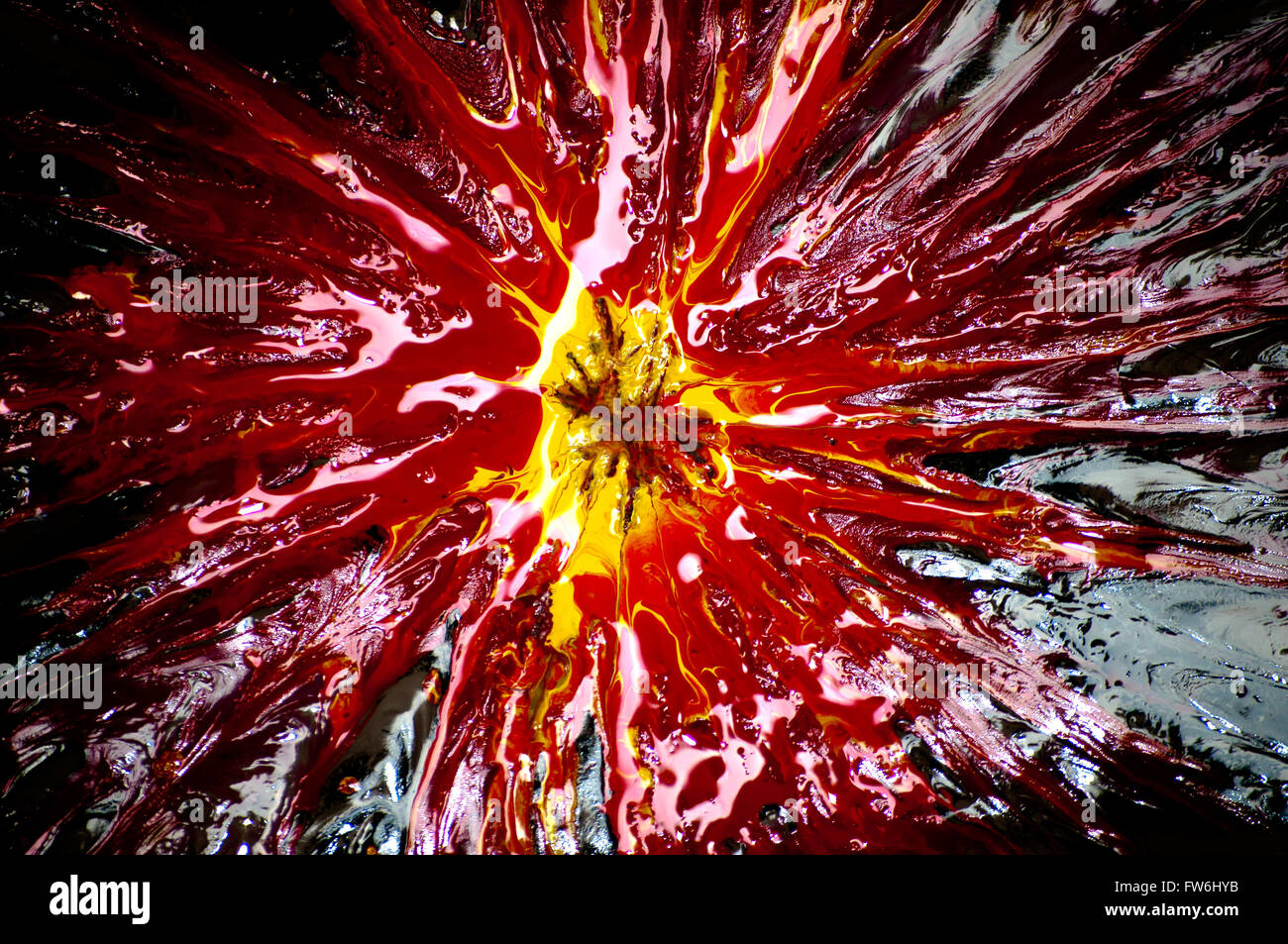 Résumé Photos explosion d'Aquarelle et encre. Banque D'Images