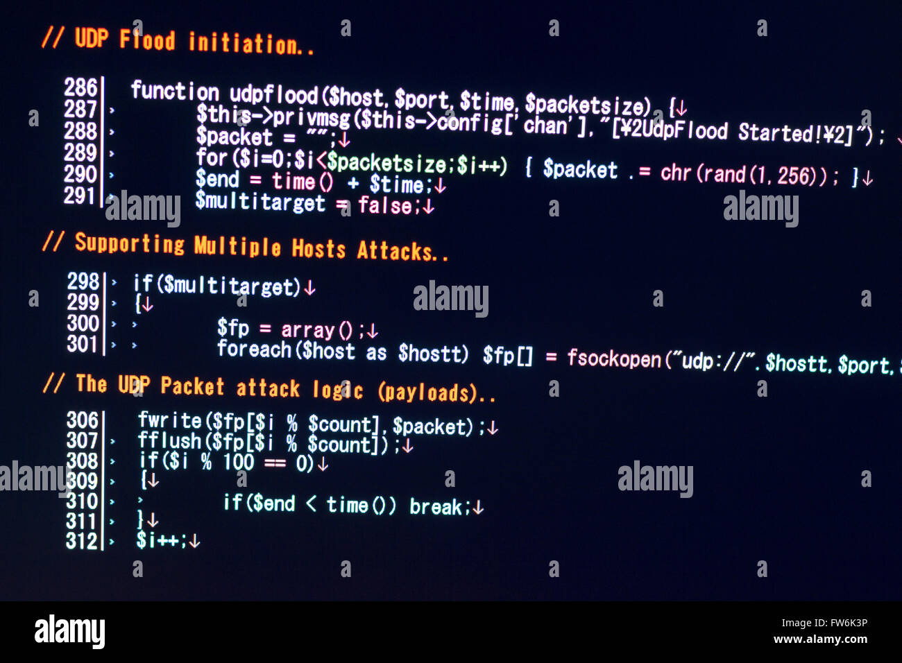 Cyber-attaque de conceptuel Banque D'Images