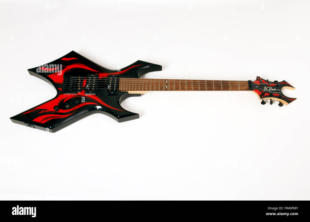 Warlock Guitare électrique faite par B C riche Banque D'Images