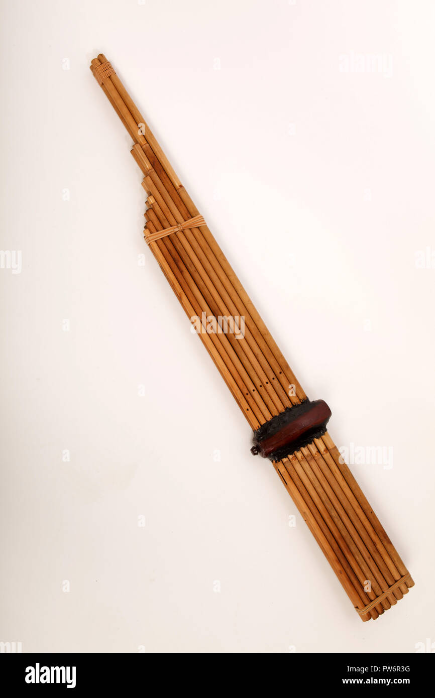 Roseau de bambou flûte de pan du Laos Thaïlande Photo Stock Alamy