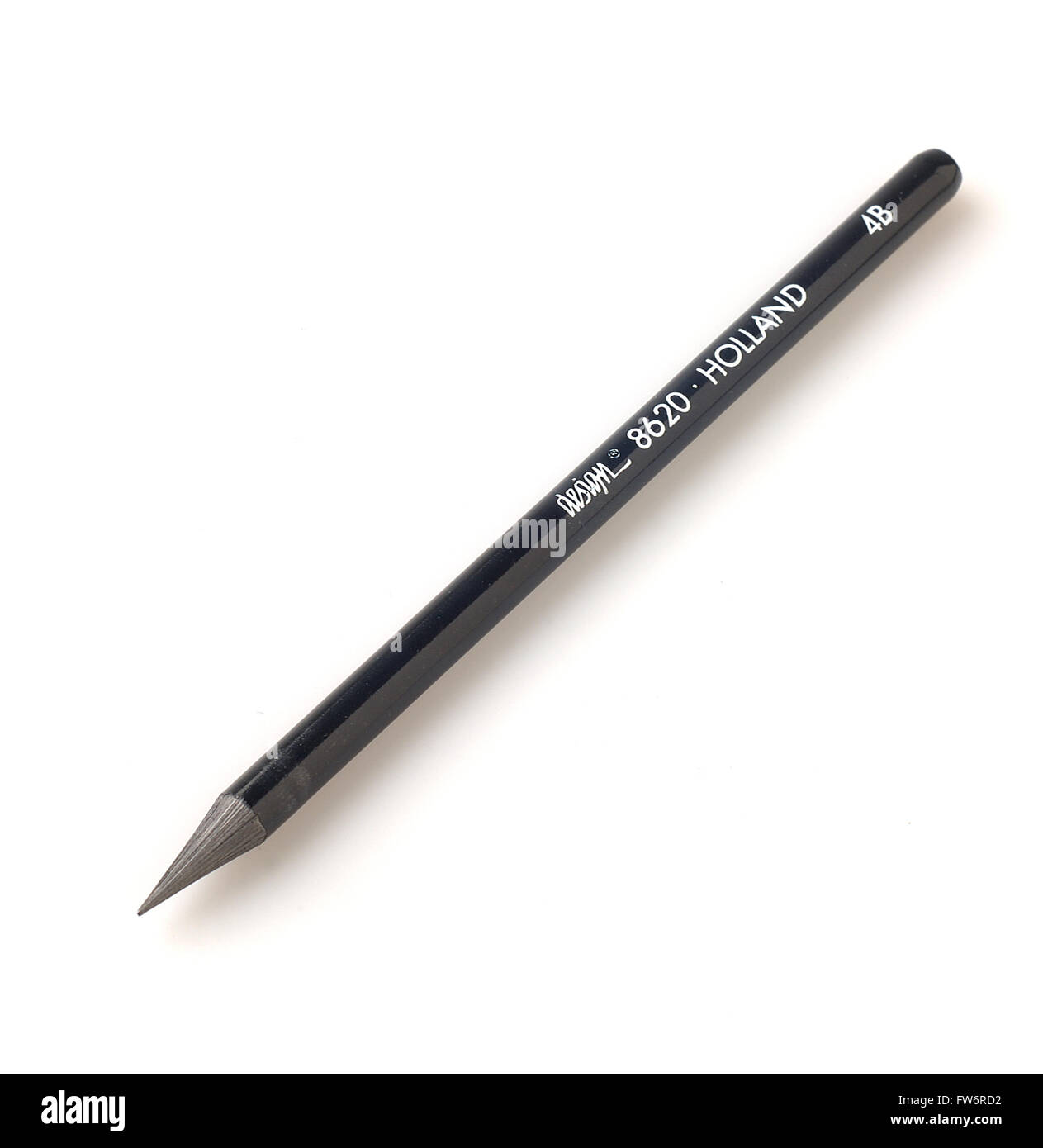 Encre noire et crayons de couleur sur papier Banque de photographies et