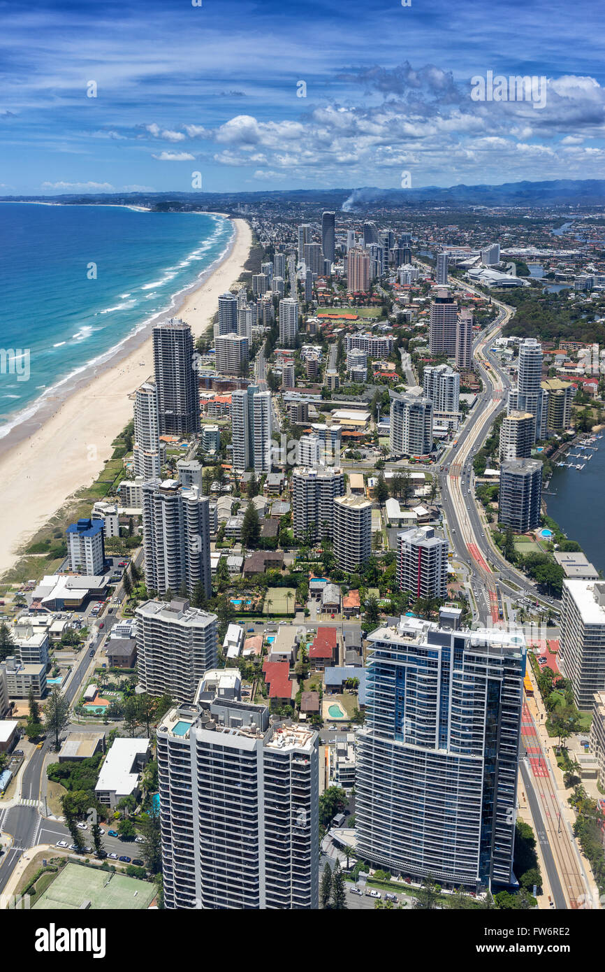 Surfers Paradise sur la Gold Coast en Australie Banque D'Images