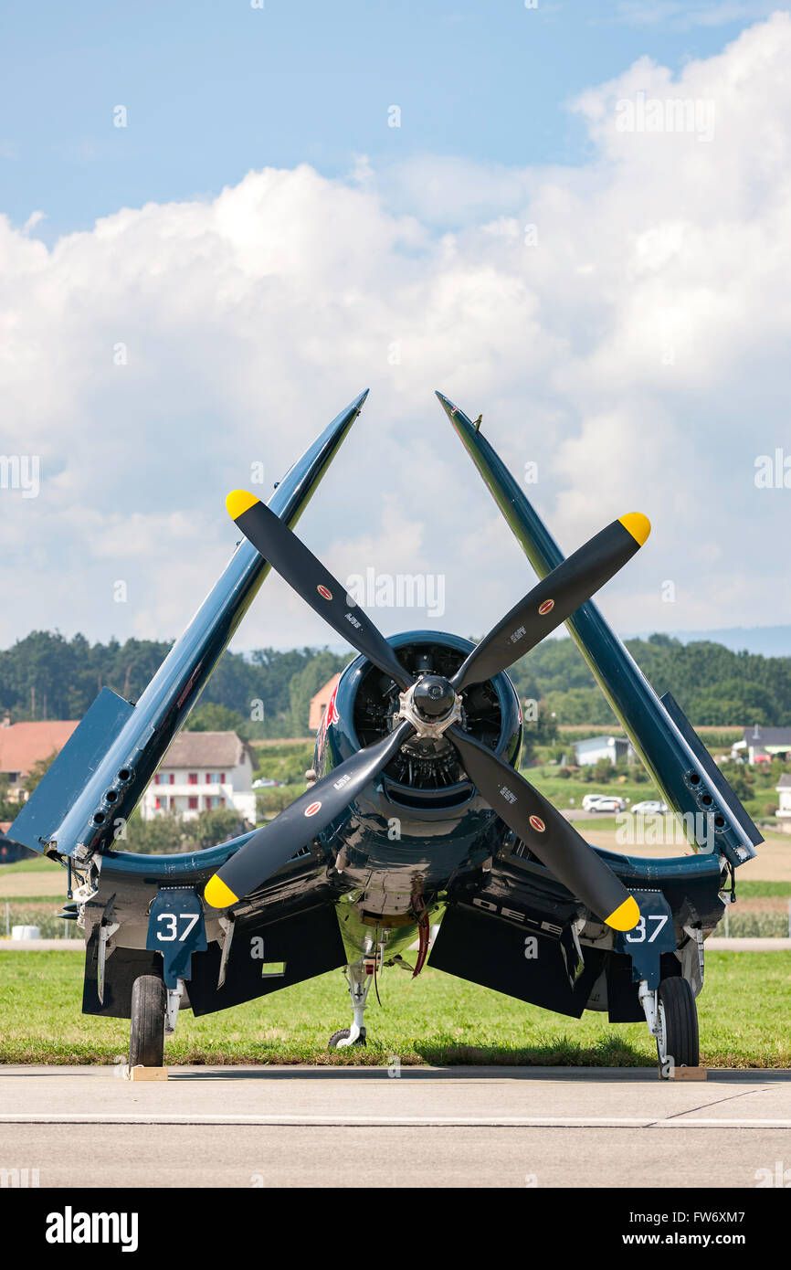 Chance Vought F4U-4 Corsair OE-EAS exploité par Red Bull's "The Flying Bulls" Banque D'Images