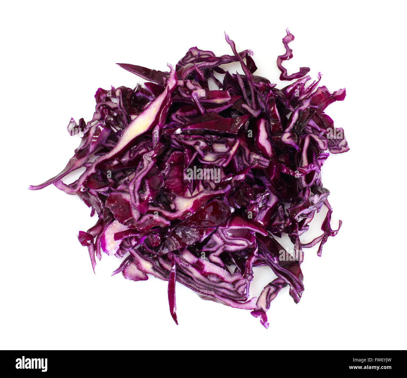 Salade de chou rouge à l'huile végétale. Alimentation Nourriture Banque D'Images