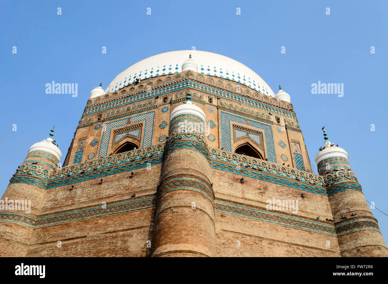 Tombe de Shah Rukn-e-Alam à Multan Pakistan Banque D'Images