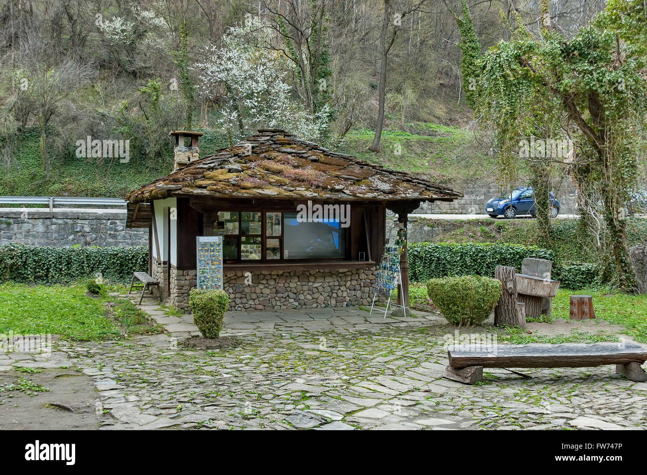 Maison ancienne dans la ville Etar, Gabrovo, Bulgarie Banque D'Images