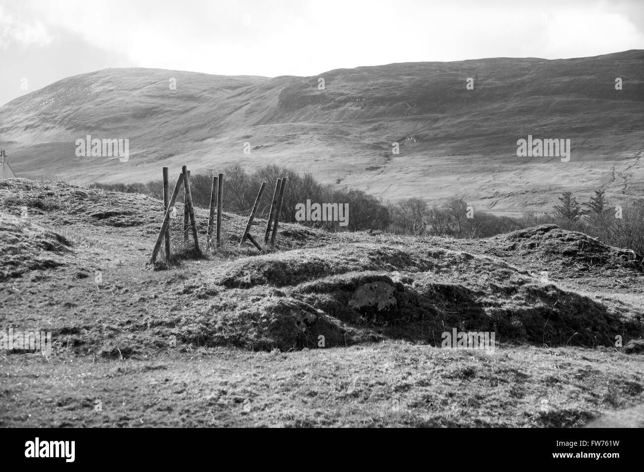 Fence Kilmory, Ardnamurchan, Écosse Photo de marc marnie droits mondiaux Banque D'Images