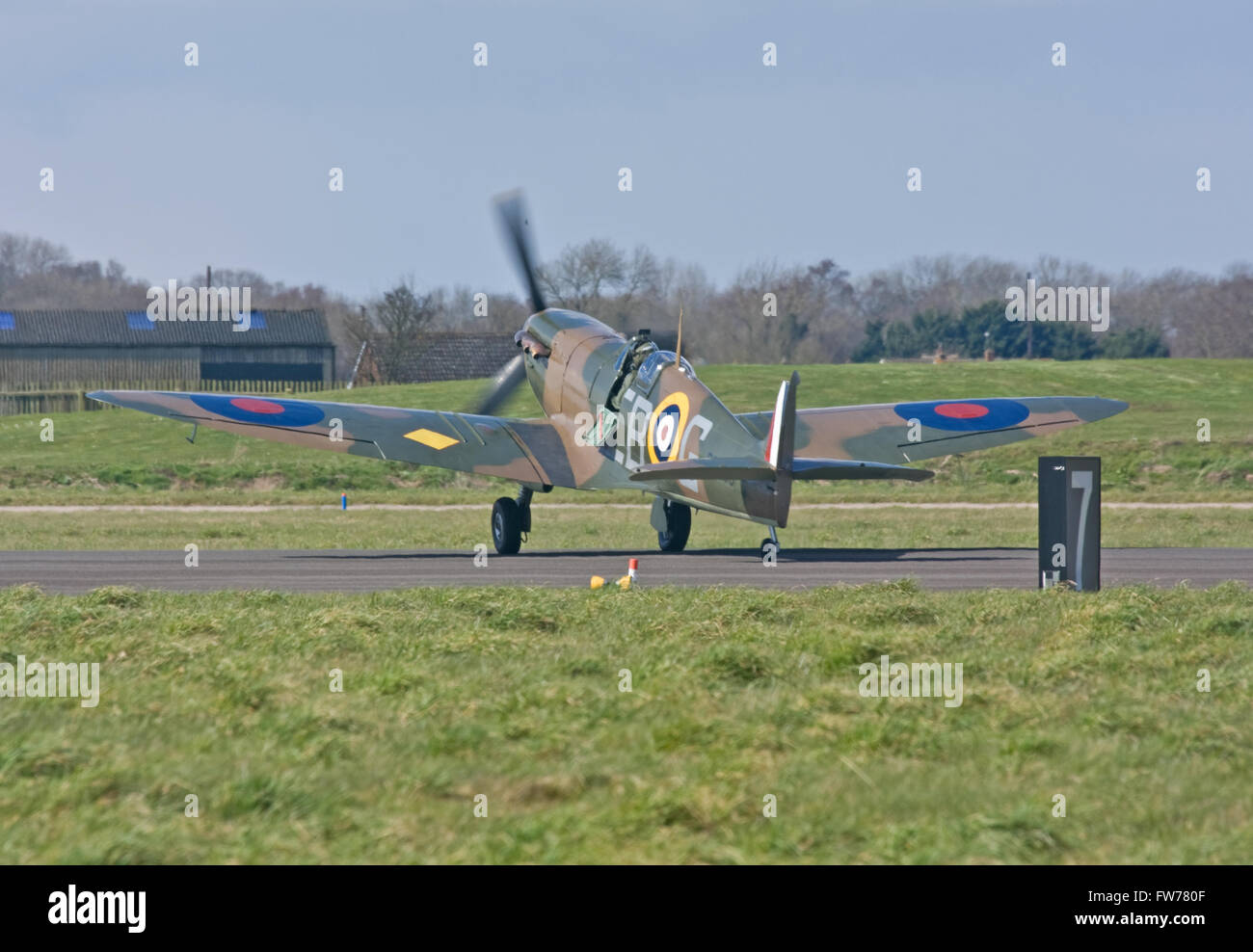 Spitfire Mk.IIa, P7350 Banque D'Images