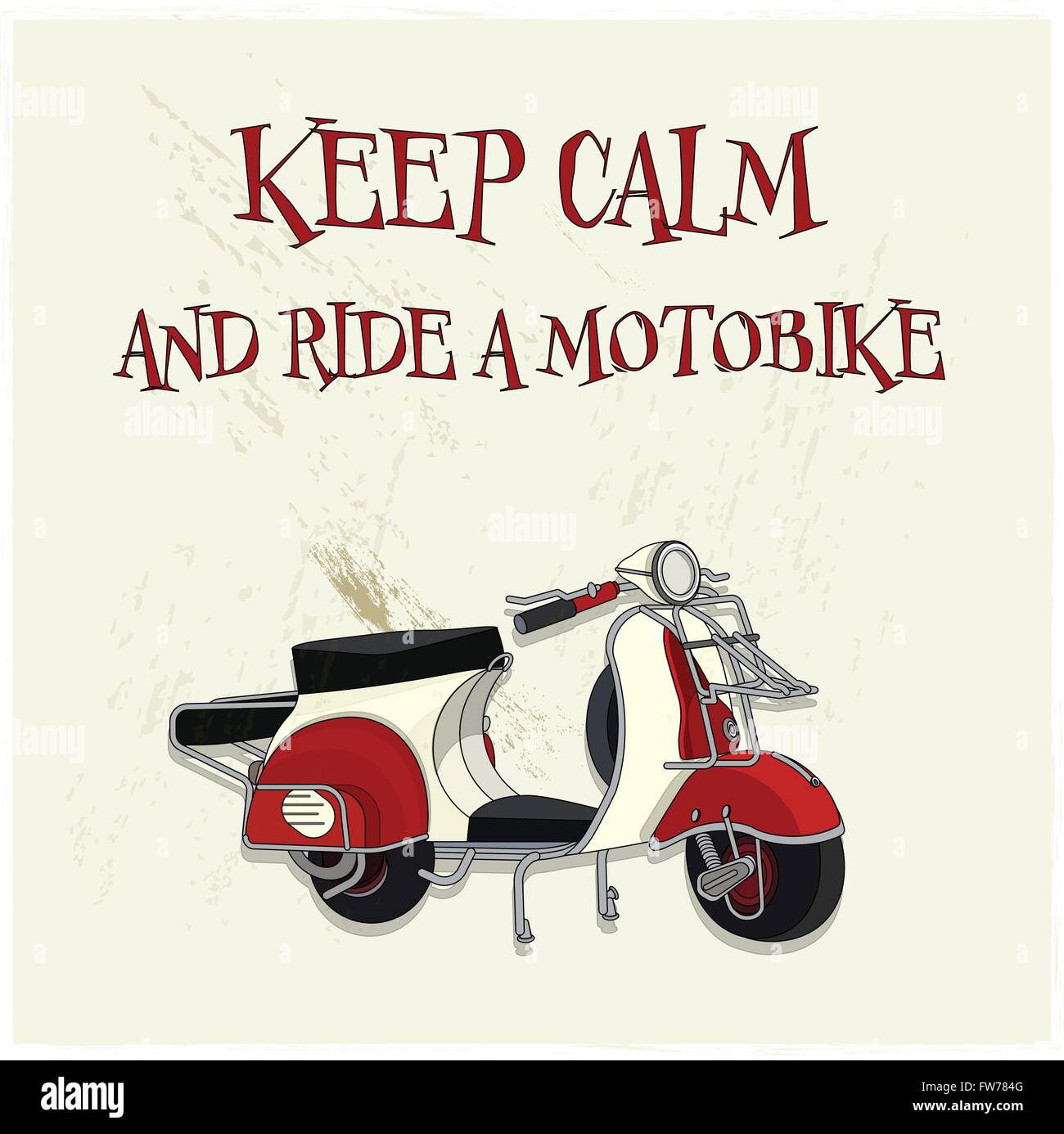 Vintage poster moto Illustration de Vecteur