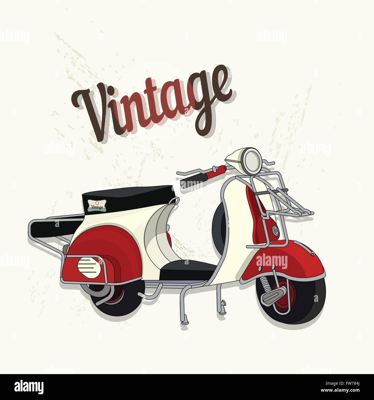 Vintage poster moto Illustration de Vecteur