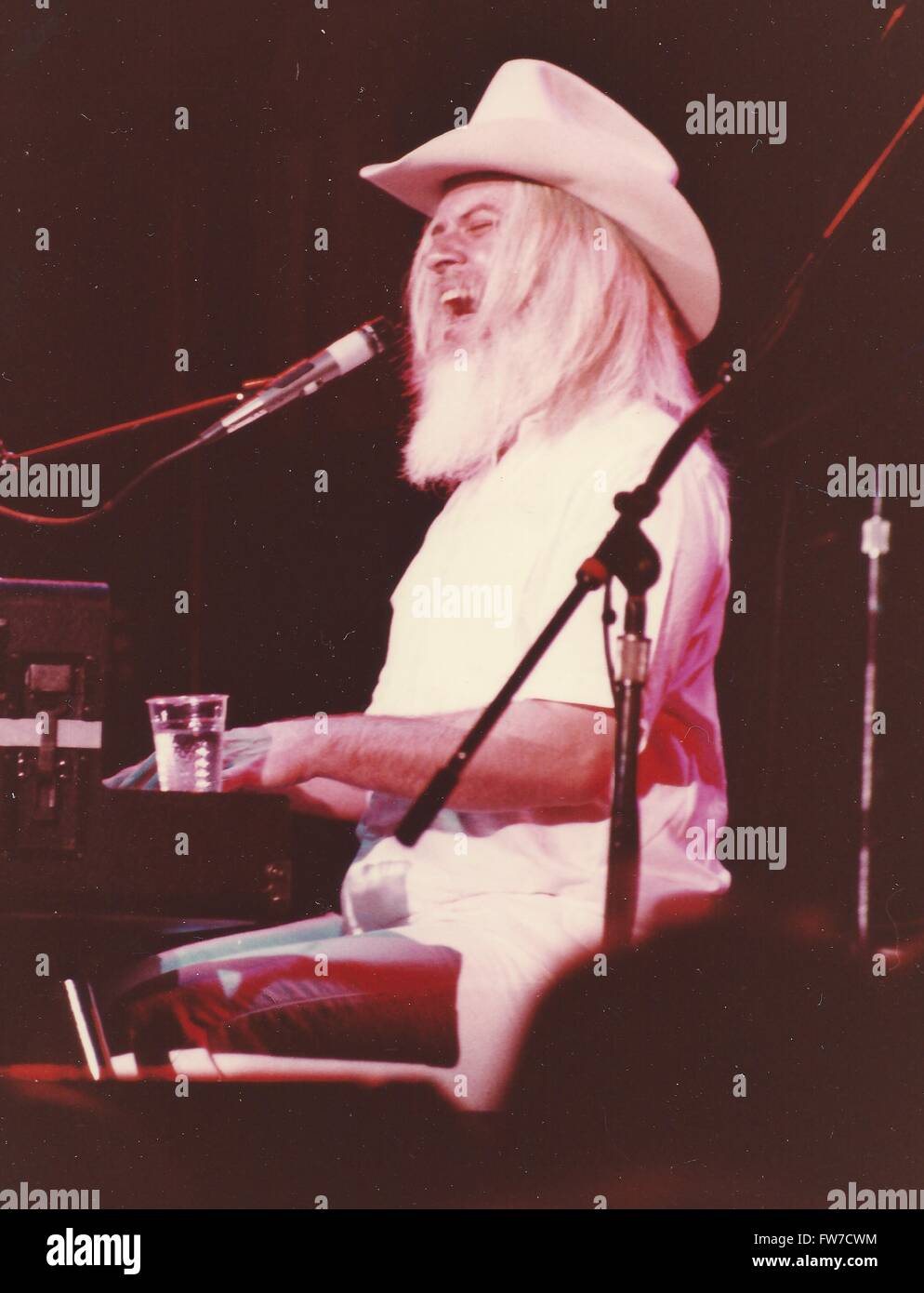 Leon Russell ,le Ritz NY 3/28/1982 photo Michael Brito Banque D'Images