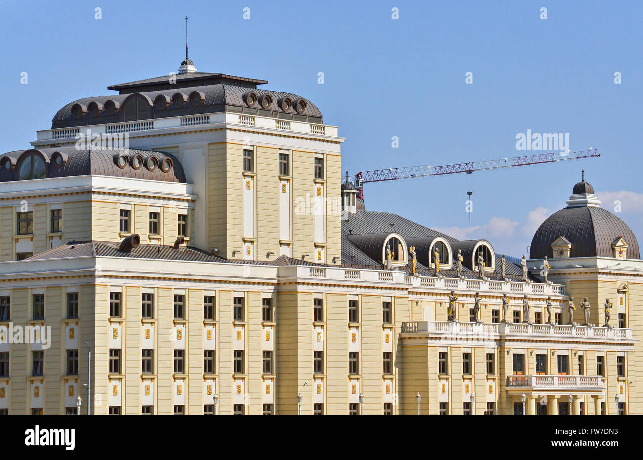 Théâtre à Skopje - architecture de style ancien Banque D'Images