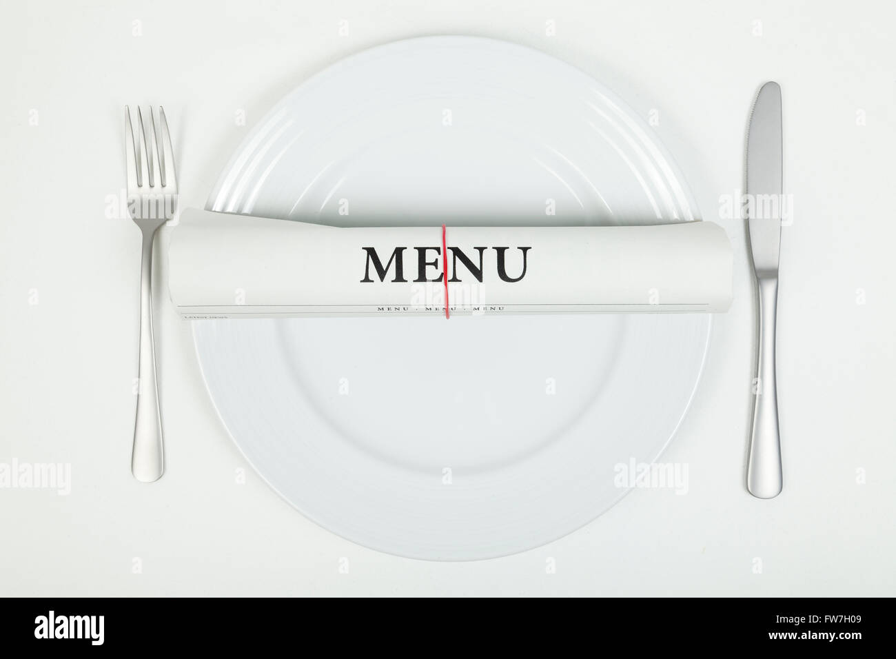 Menu Banque D'Images