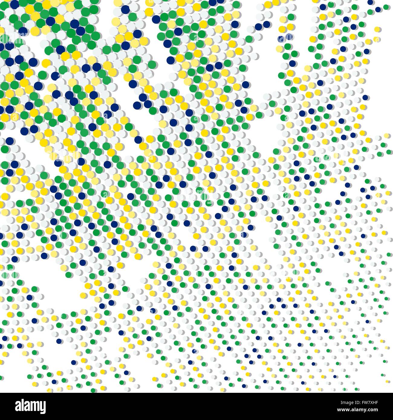 Les couleurs du Brésil résumé dotted background - vector illustration eps 8. Illustration de Vecteur