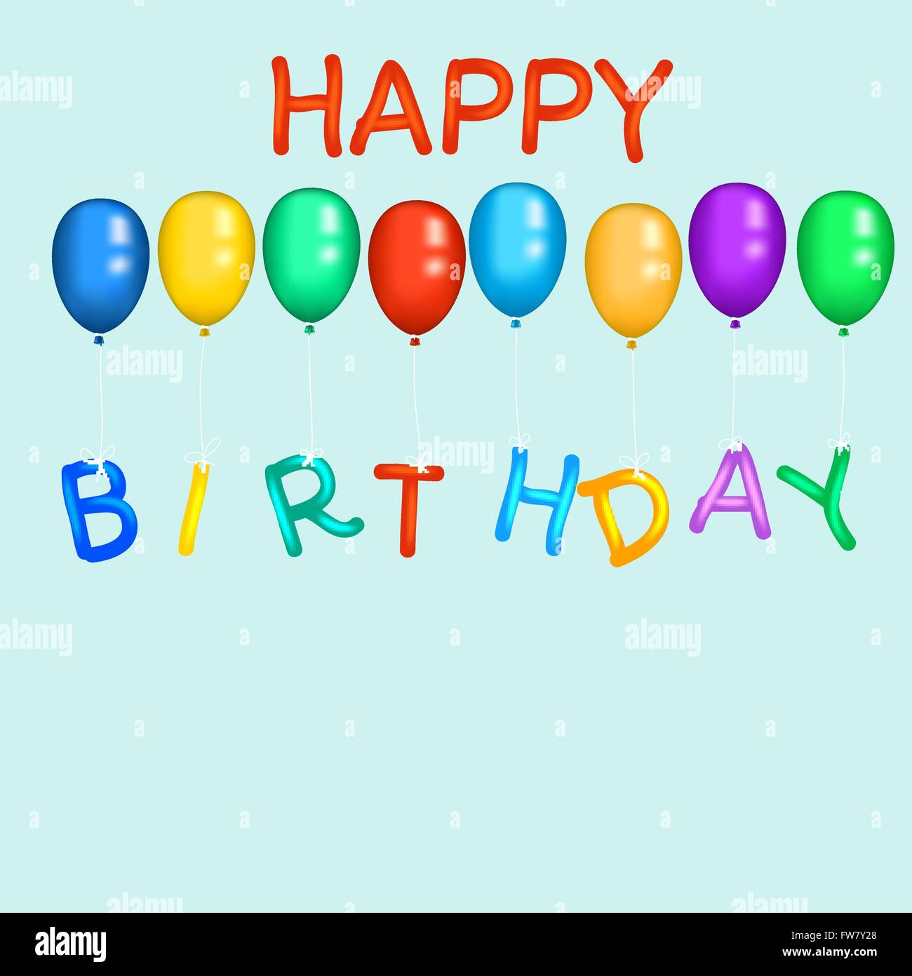 Ballons de couleur fond bleu - vector illustration EPS 10. Illustration de Vecteur