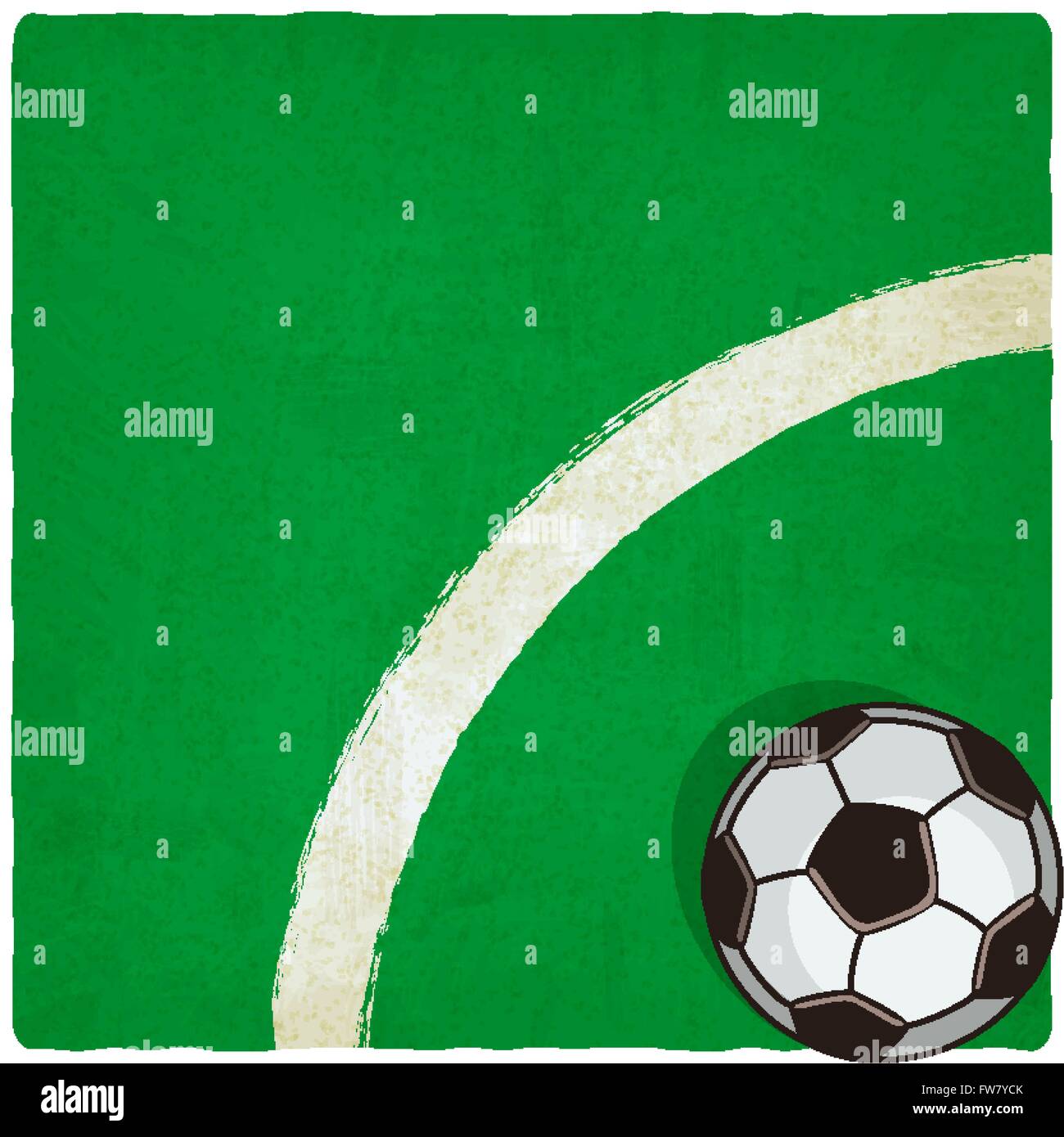 Vieux ballon de foot Banque d'images vectorielles - Alamy