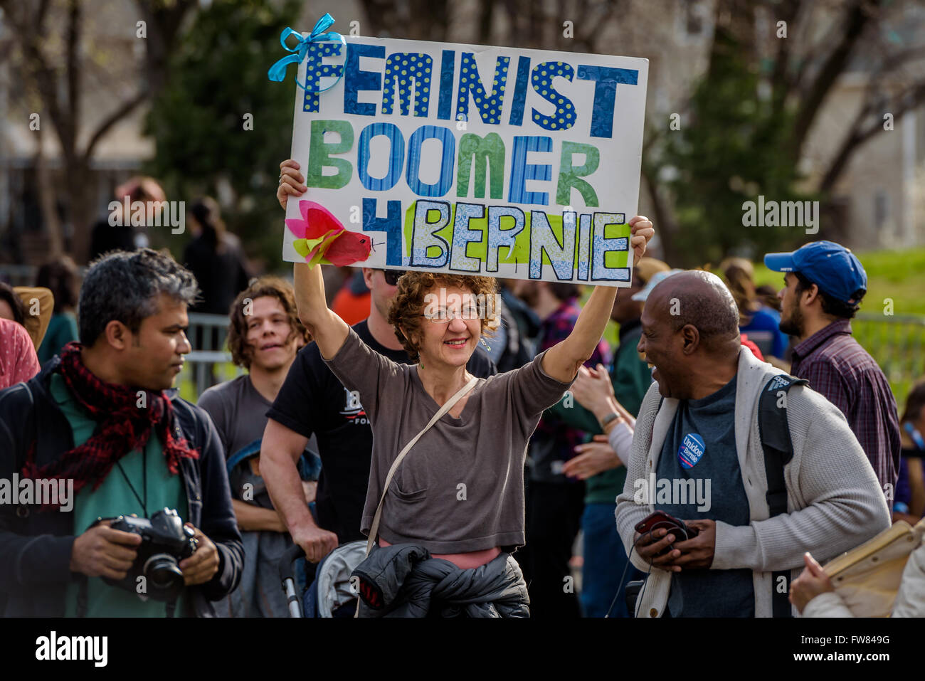 South Bronx, United States. Mar 31, 2016. Bernie Sanders, un avenir de croire en - South Bronx Rally Crédit : Erik Mc Gregor/Pacific Press/Alamy Live News Banque D'Images