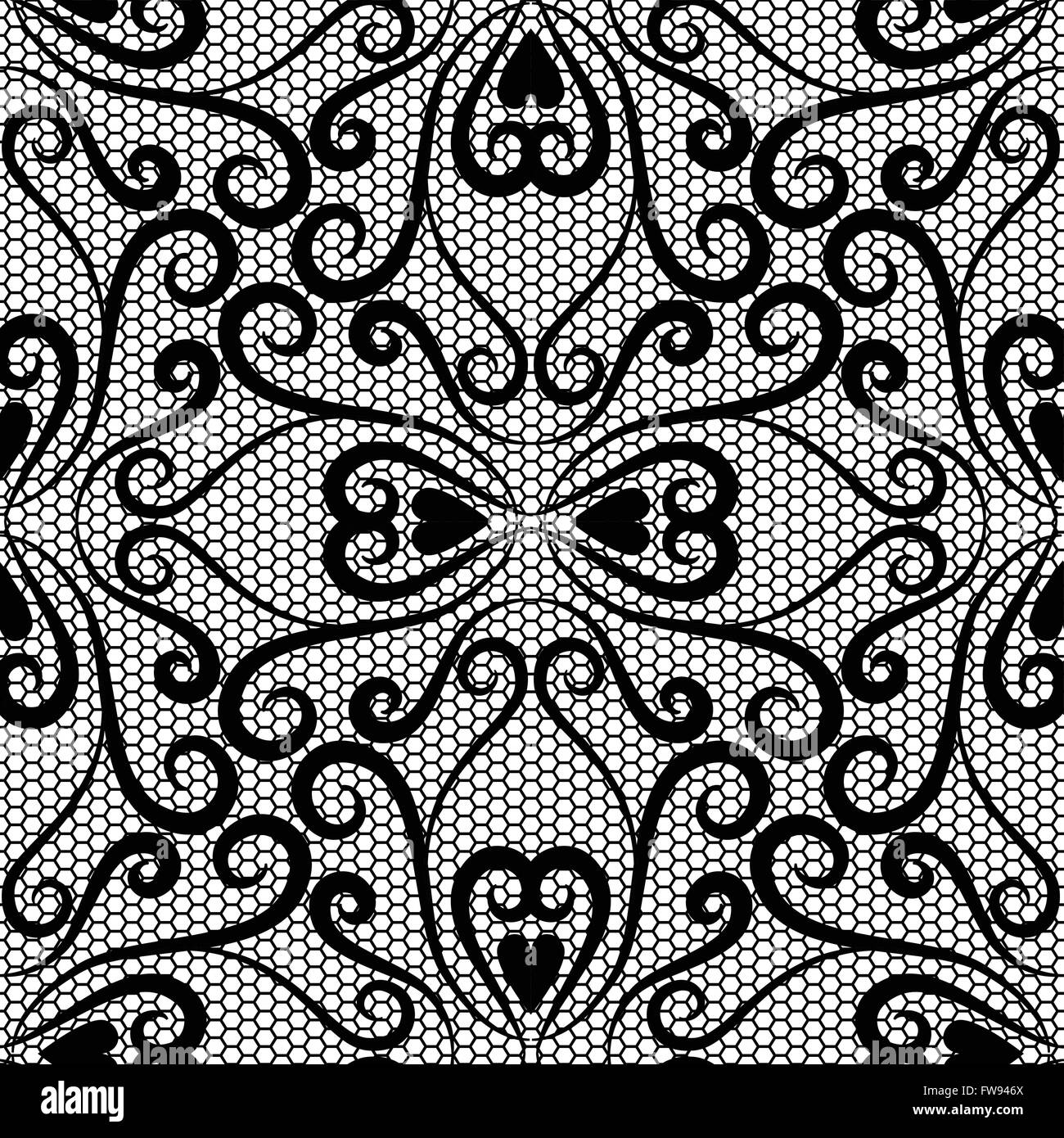 Motif dentelle transparente Illustration de Vecteur
