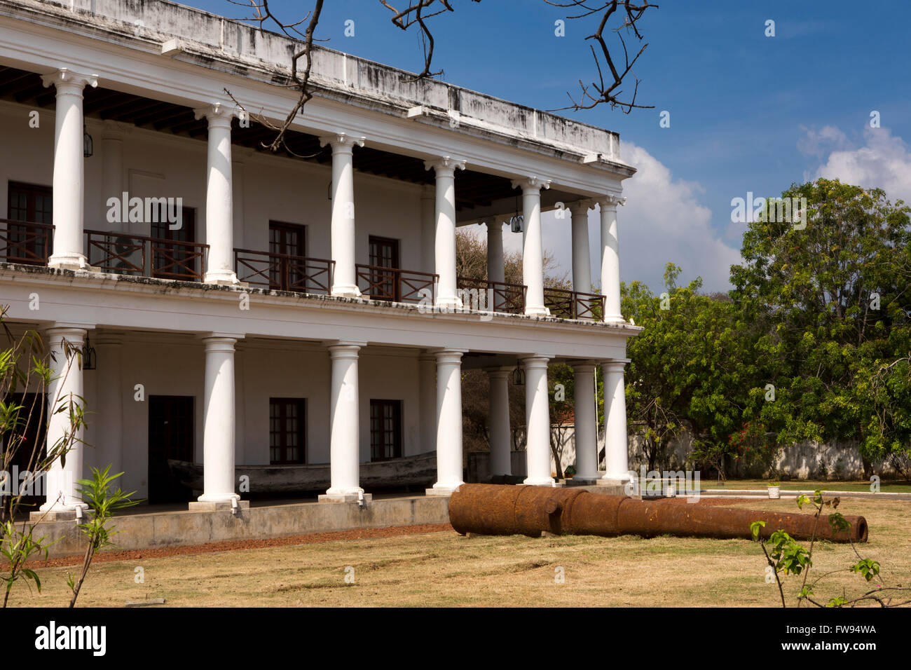 Sri Lanka, Trincomalee, Maritime et Naval History Museum de Dutch colonial building Banque D'Images