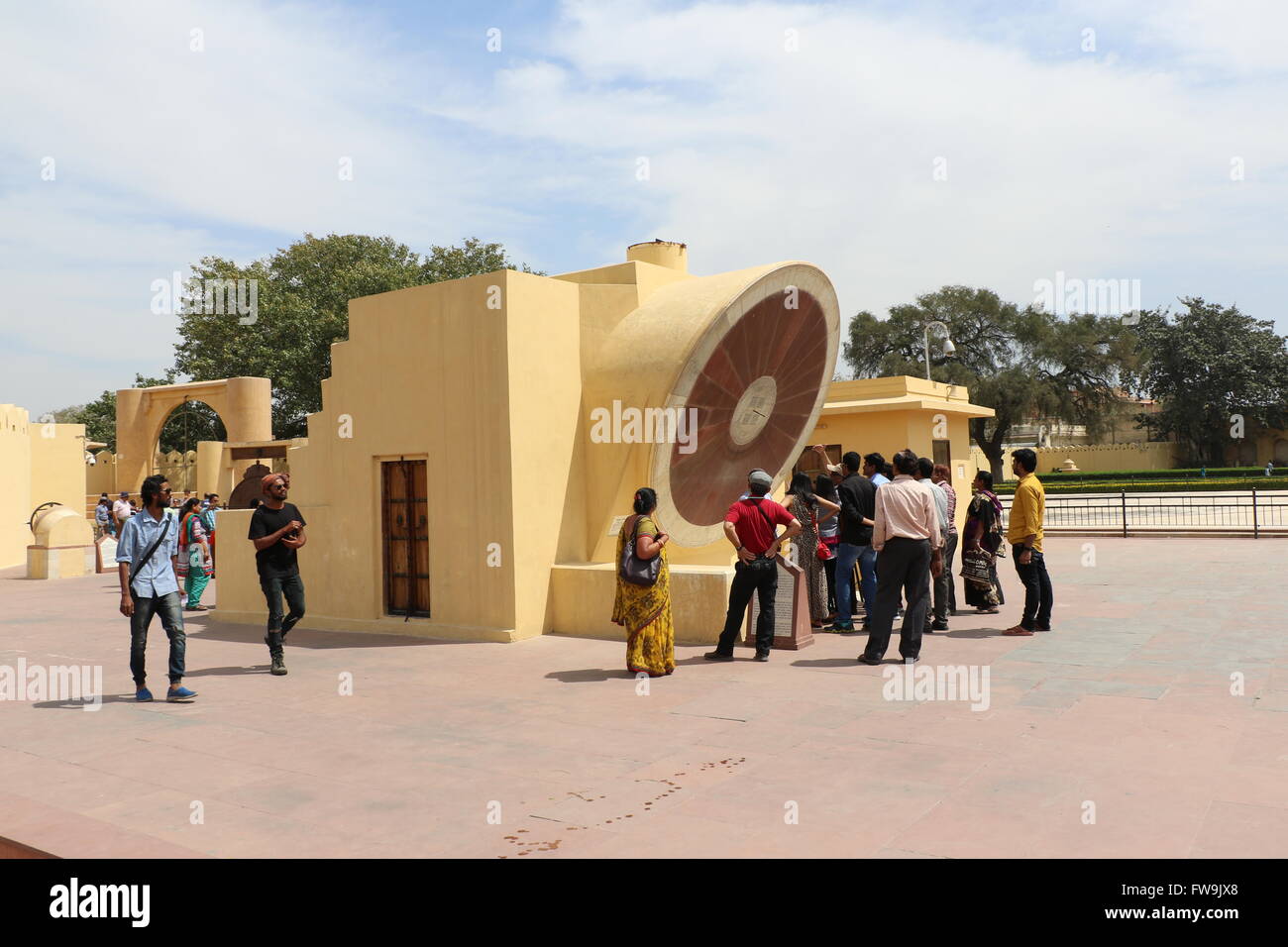 L'observatoire Jantar Mantar, Jaipur, Rajasthan, Inde Banque D'Images